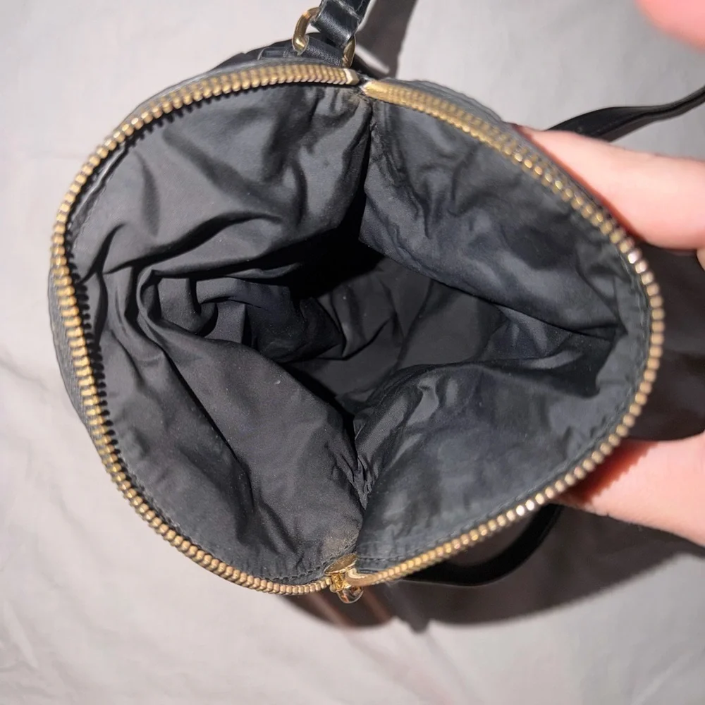 Marc Jacobs Black Nylon Crossbody with Gold Hardware